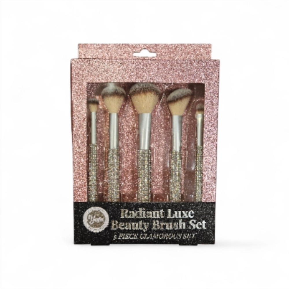 Luxie Glamorous Pink & Silver Brush Collection